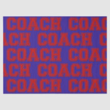School Färg COACH Varsity Brev-Red och Blue