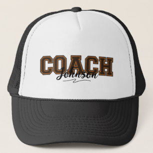 School Färg Personlig Coach-Orange och Brown Keps