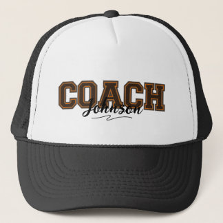 School Färg Personlig Coach-Orange och Brown Keps