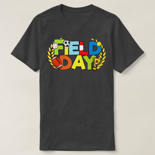 School Field Day Teacher 2022 Kids Girls Boys Men  T Shirt (Design framsida)