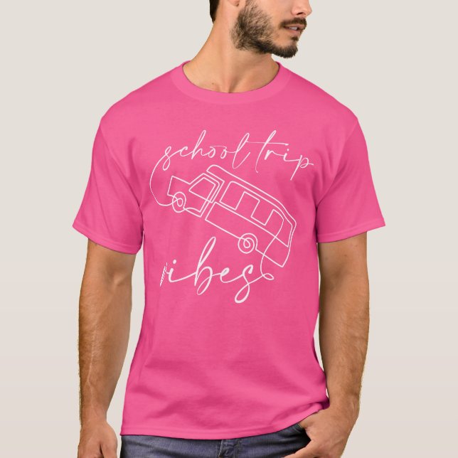 School Field Dayripeacher Student Fieldrip family T Shirt (Framsida)