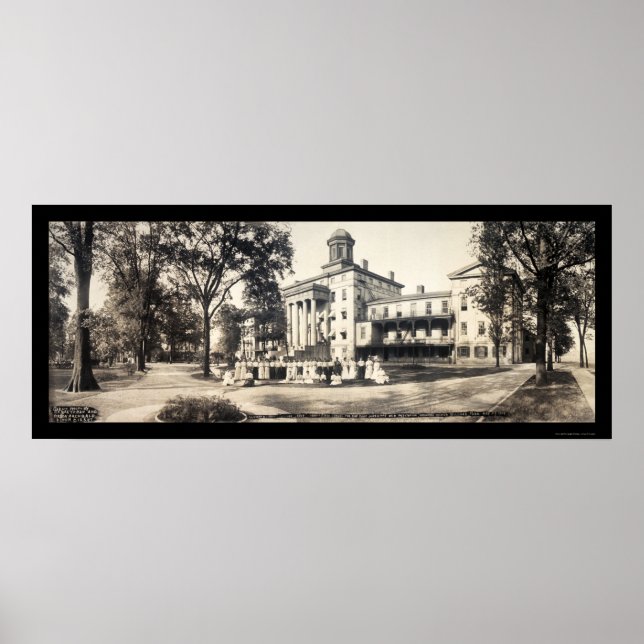 School for Döv, IN Photo 1908 Poster (Framsidan)