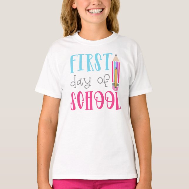 School-Girl's Ringer T-Shirt (Framsida)