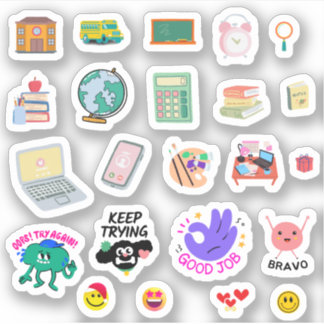 School Goodnotes stickers | Cute education planner Klistermärken