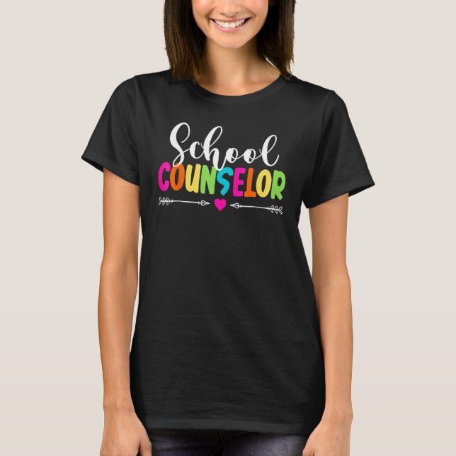 School Guidance Counselor Appreciation Back To Sch T Shirt (Framsida)