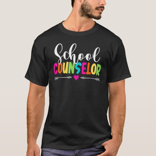 School Guidance Counselor Appreciation Back To Sch T Shirt (Framsida)