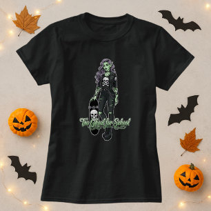 School Halloween Tee; Ghoul Girl Haunted School T Shirt