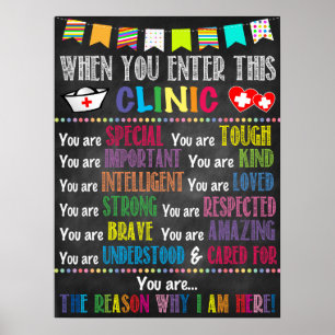 School Health Office Poster, Pediatriska kliniken Poster