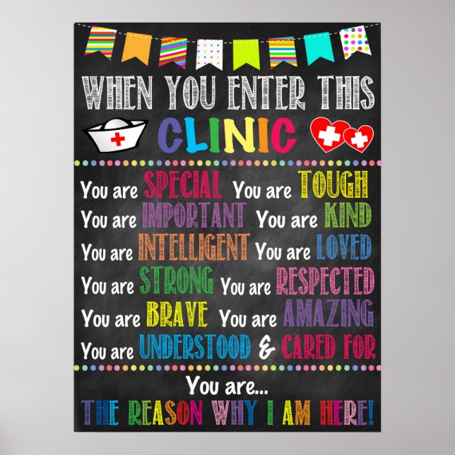 School Health Office Poster, Pediatriska kliniken Poster (Framsidan)