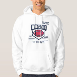 School Klubb Team League Namn Year Rugby Hoodie