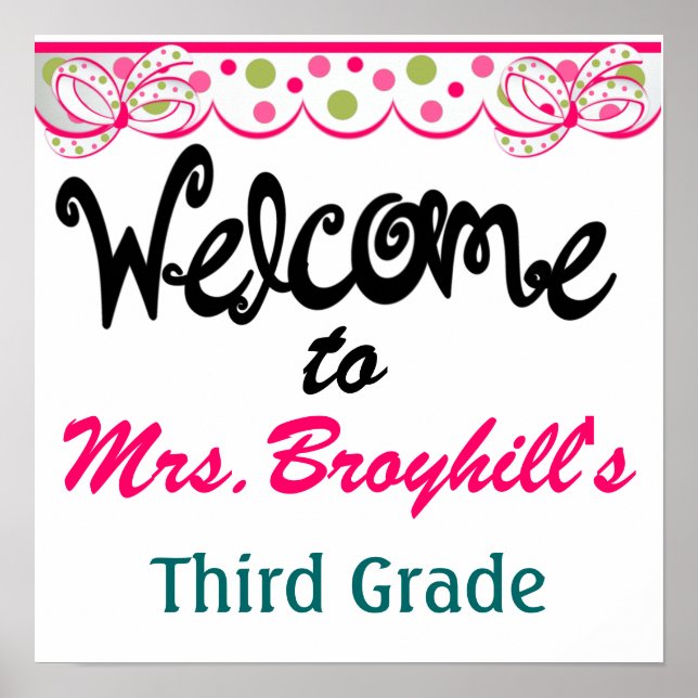 School - Lärarklassrummets välkomnande - SRF Poster (Framsidan)