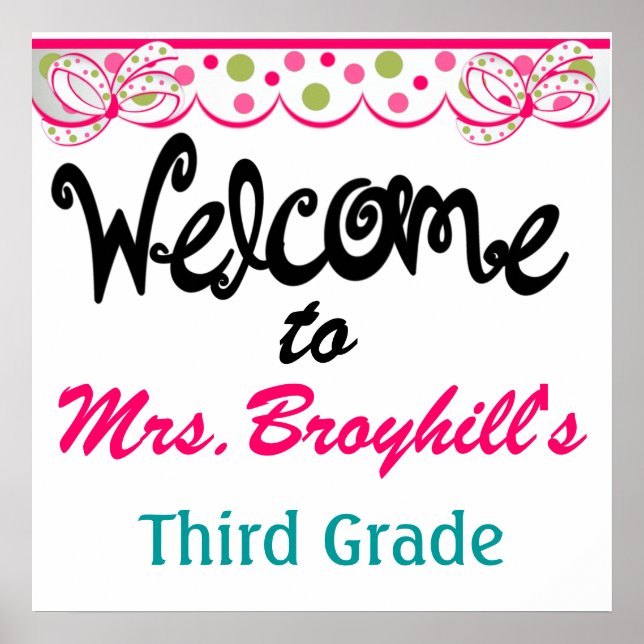 School - Lärarklassrummets välkomnande - SRF Poster (Framsidan)