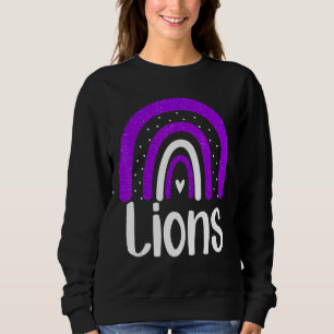 School Lejon Mascot Rainbow Lejon Sports Spirit T Shirt