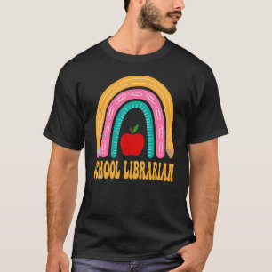School Librarian Rainbow Pencil Back to school App T Shirt