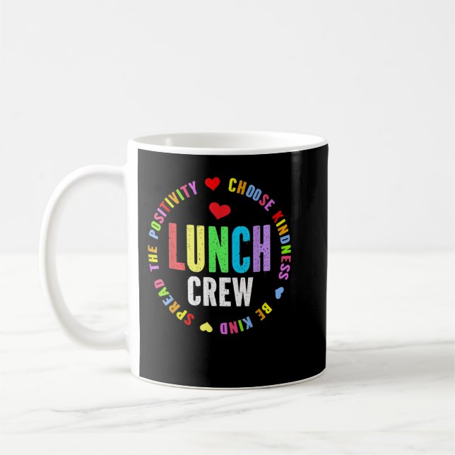 School Lunch Crew Funny Dam Cafeteria Workers L Kaffemugg (Vänster)
