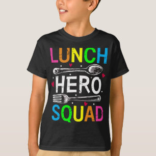 School Lunch Hero Squad Cafeteria Workers Boy T Shirt