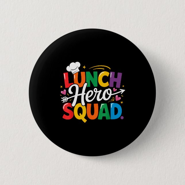 School Lunch Hero Squad Cafeteria Workers Crew Lad Knapp (Framsida)