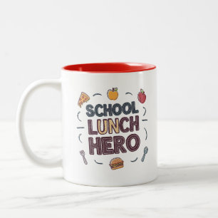 School Lunch Hero Två-Tonad Mugg