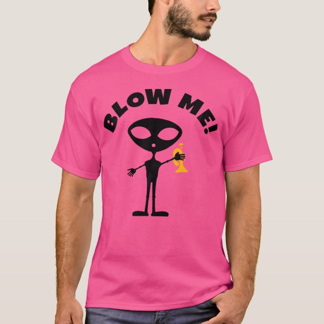 School Marching Band Funny Trumpet Player T Shirt (Framsida)