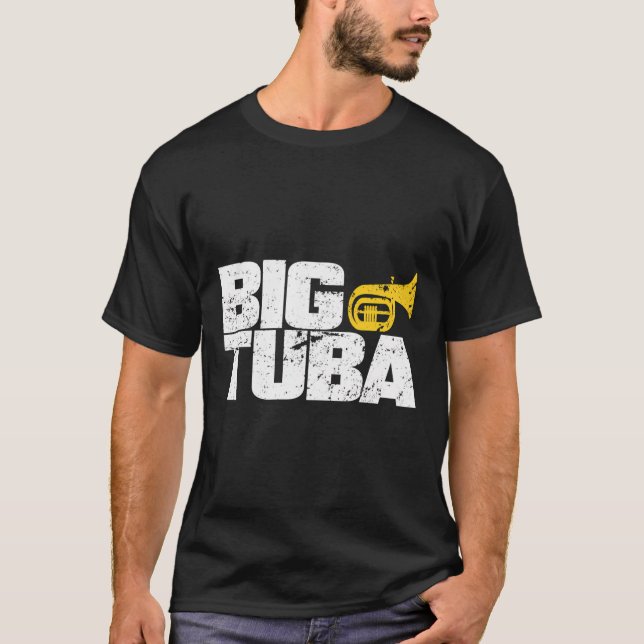 School Marching Band Funny Tuba T Shirt (Framsida)