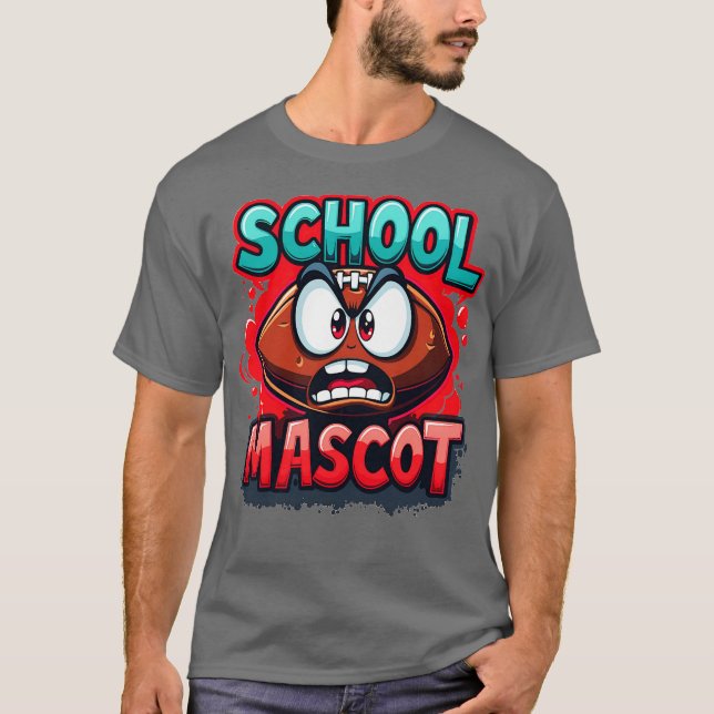 School Mascot Americain T Shirt (Framsida)