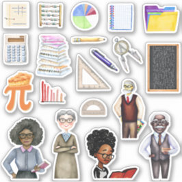 School Math Teacher Stickers Klistermärken