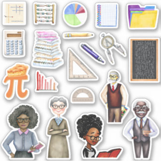 School Math Teacher Stickers Klistermärken