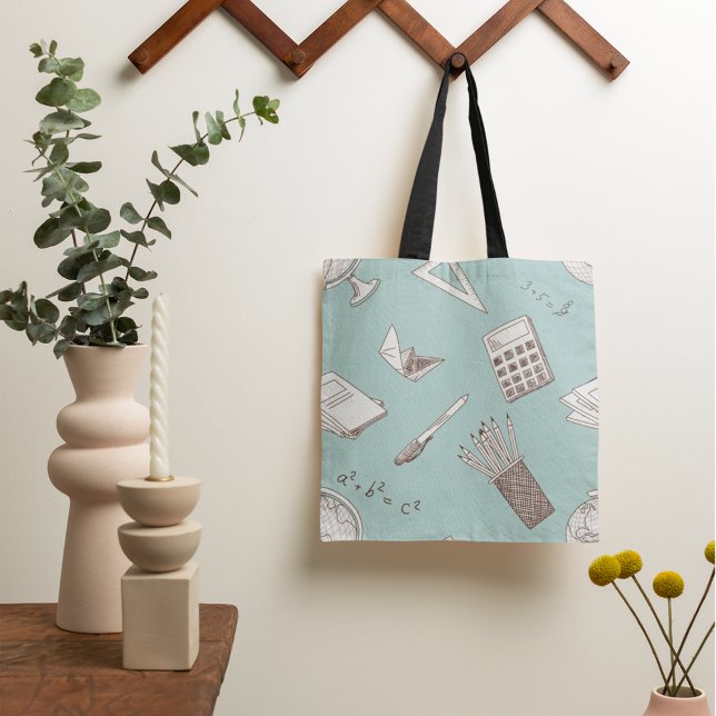 School Math Tote Bag Tygkasse (Skapare uppladdad)