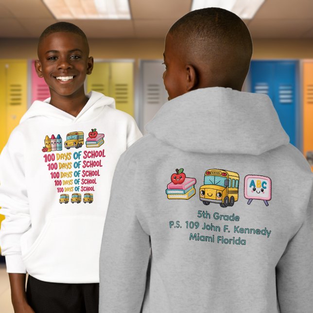 School Name Celebrate 100th Days T Shirt (Skapare uppladdad)