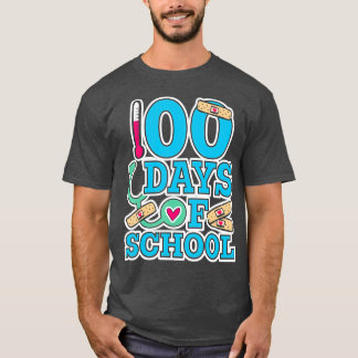 School Nurse 100 Days of School T Shirt