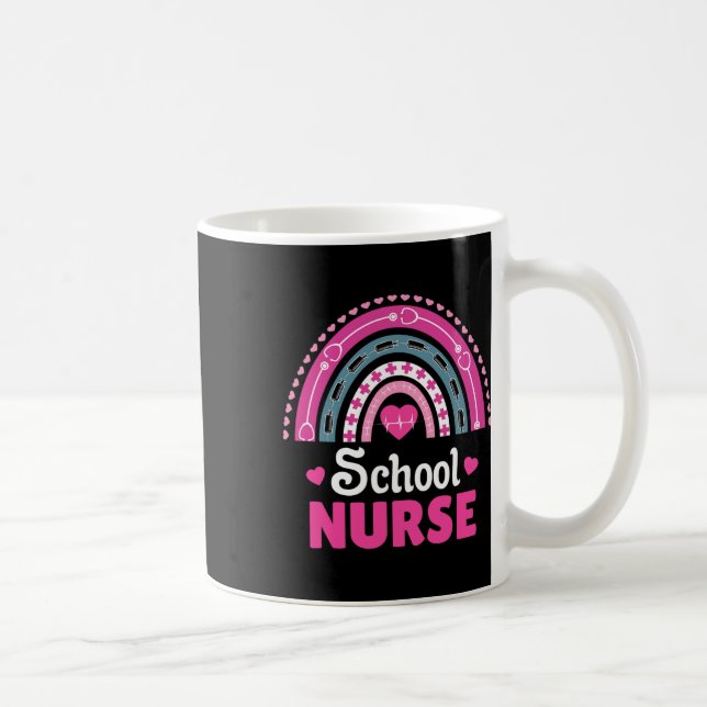 School Nurse Boho Rainbow Kaffemugg (Höger)