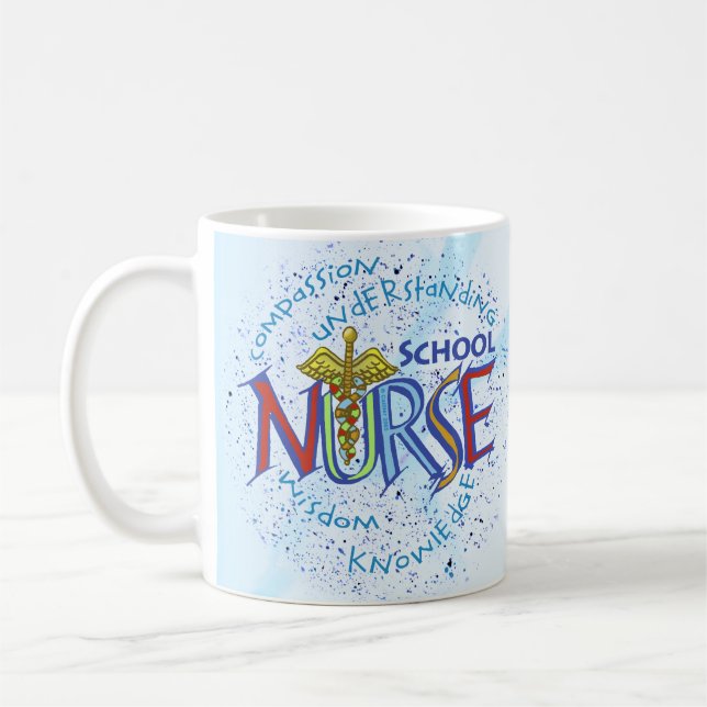 School Nurse Motto Kaffemugg (Vänster)