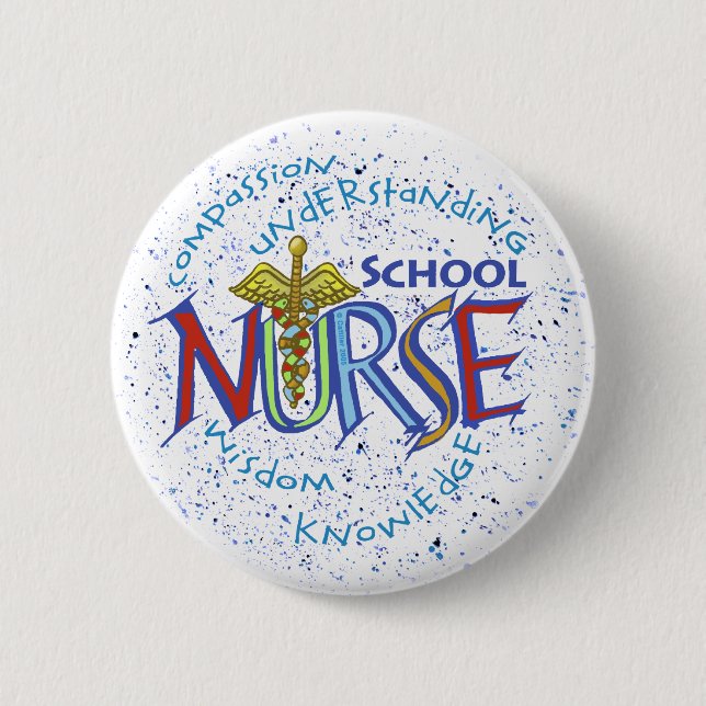 School Nurse Motto Knapp (Framsida)