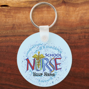 School Nurse Motto Nyckelring