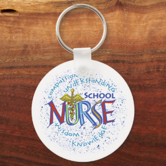 School Nurse Motto Nyckelring