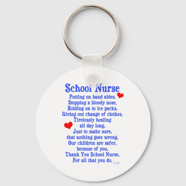 School Nurse Nyckelring (Framsida)