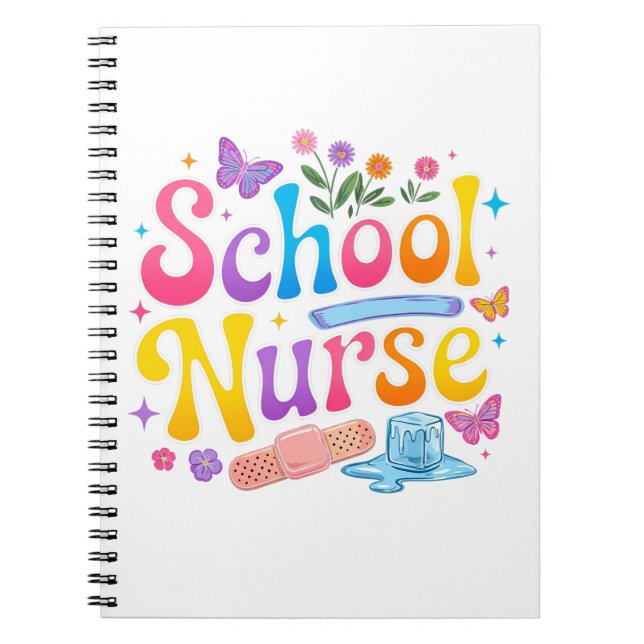 School Nurse Photo Notebook Anteckningsbok (Framsidan)
