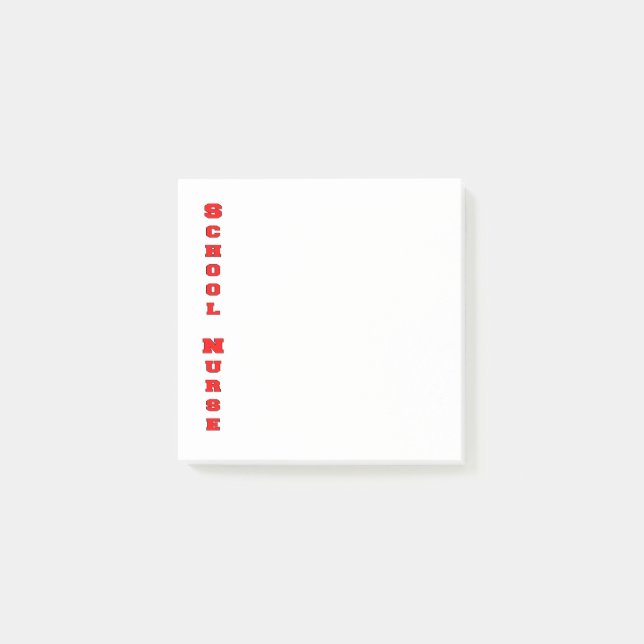 School Nurse Post-it Block (Framsida)