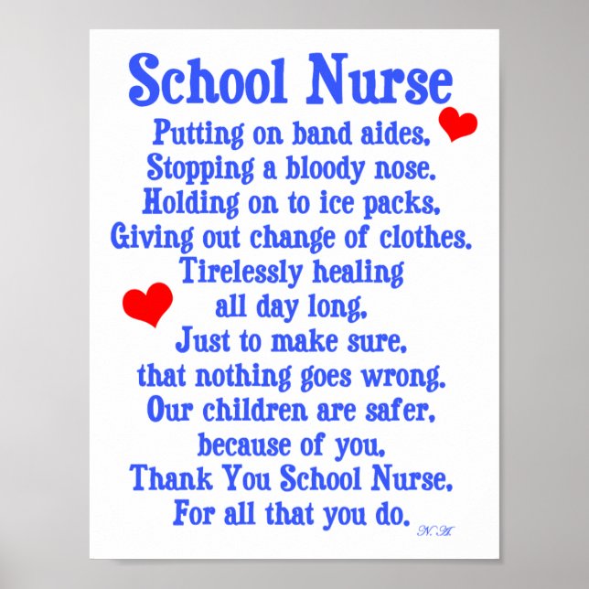 School Nurse Poster (Framsidan)