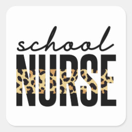 School Nurse | School Nurse RN appreciation gifts Fyrkantigt Klistermärke