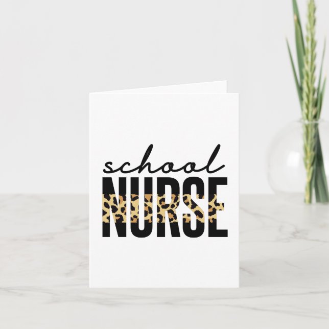 School Nurse | Skolor, uppskattningshjälpmedel för Kort (Framsida)