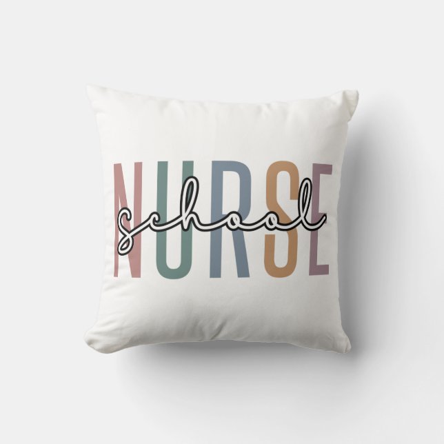 School Nurse | Skolor, uppskattningshjälpmedel för Kudde (Framsida)