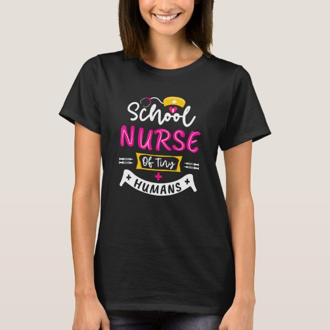 School Nurse Supplies School Nurse Nursing Accesso T Shirt (Framsida)