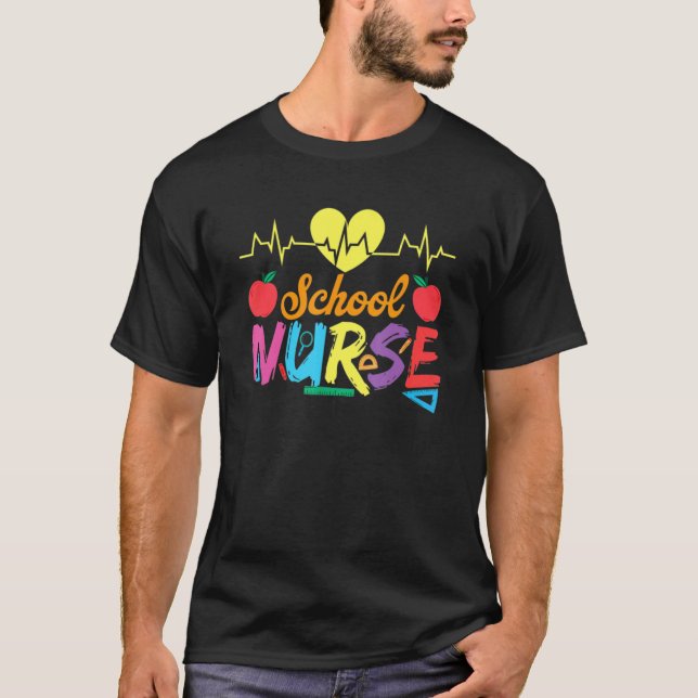 School Nurse T Shirt (Framsida)