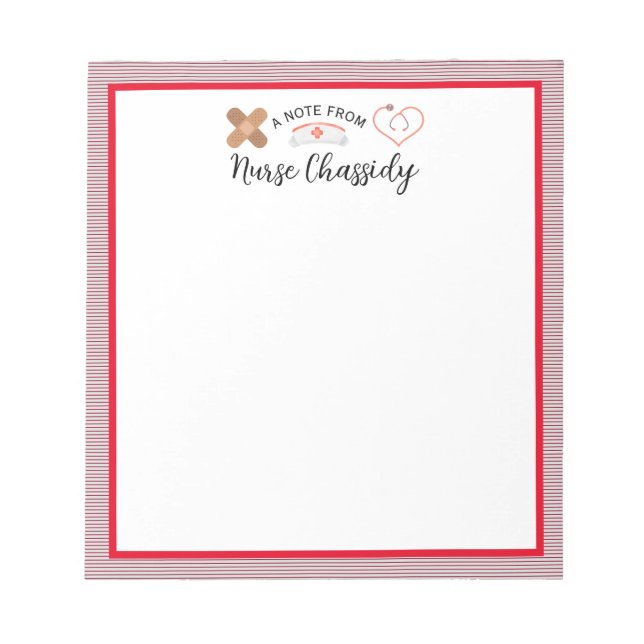 School Nurse Trio Anteckningsblock (Framsida)