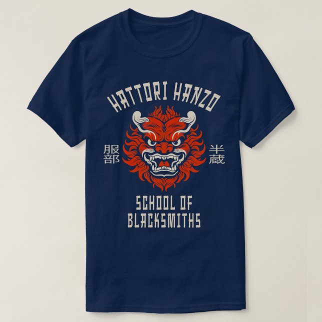 School of Blacksmiths Hattori Hanzo T Shirt (Design framsida)