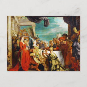 School of Rubens - Alboin och Rosamunde Peter Paul Vykort