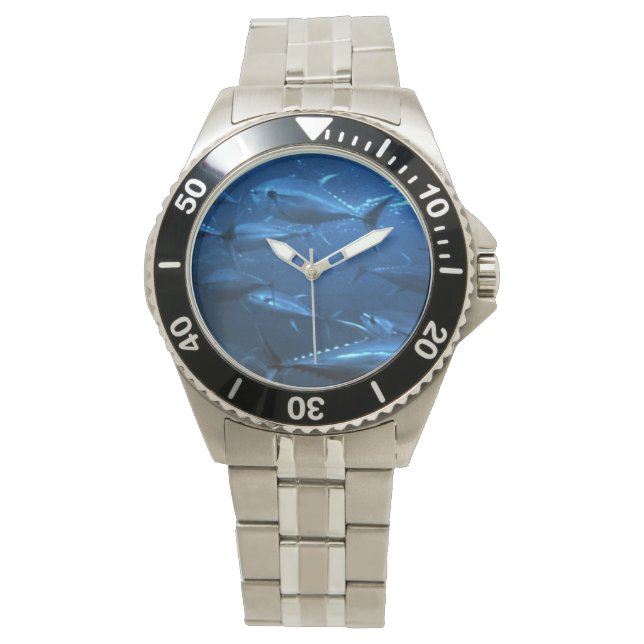 School of Yellowfin Tuna Armbandsur (Framsida)