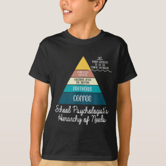 School Psychologists Hivibesrchy Of Needs Funny T Shirt