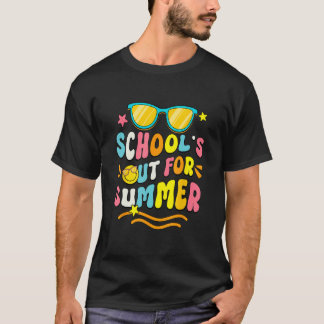 School s Out For Summer Retro Sunglasses Last Day  T Shirt